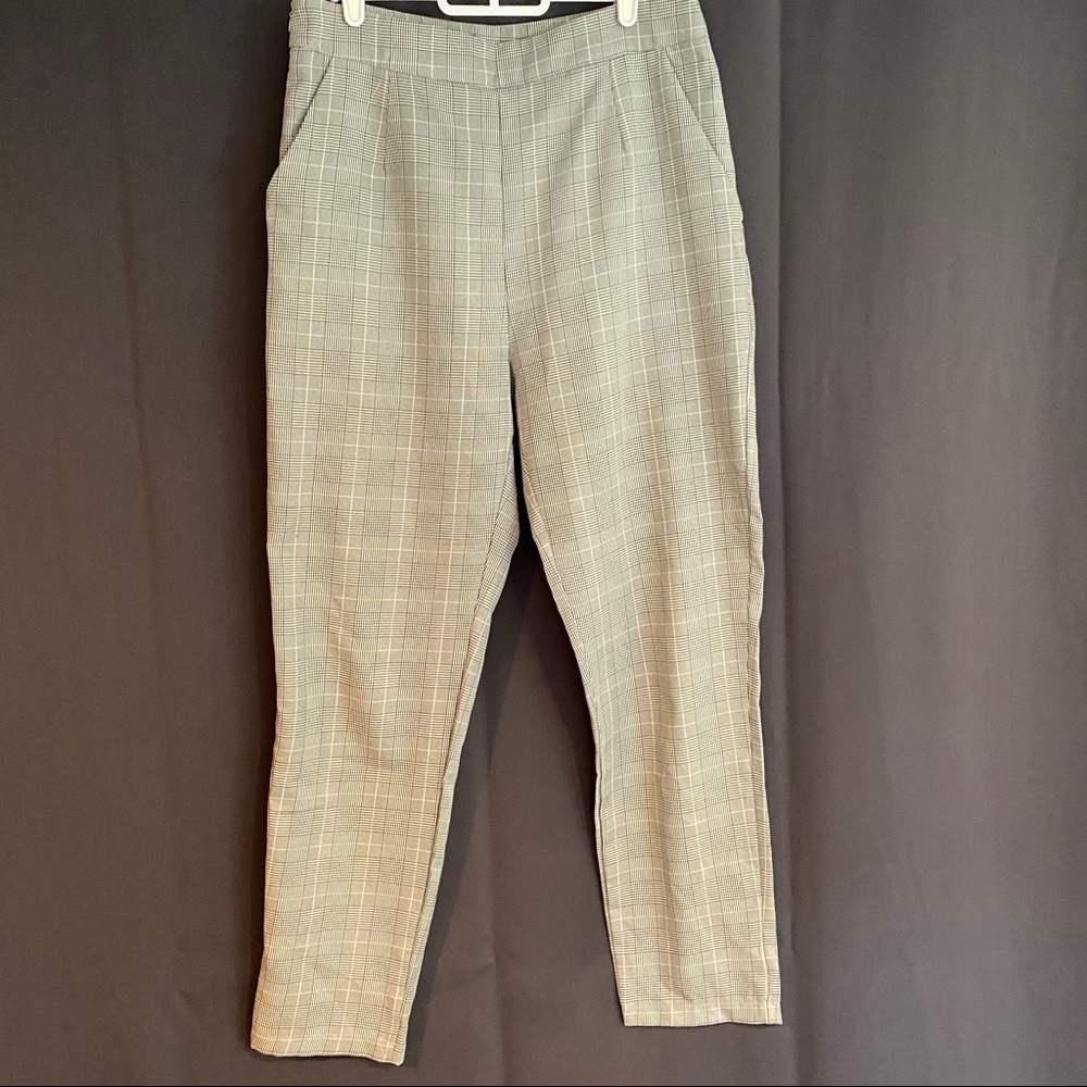 Nasty Gal plaid straight leg pants!